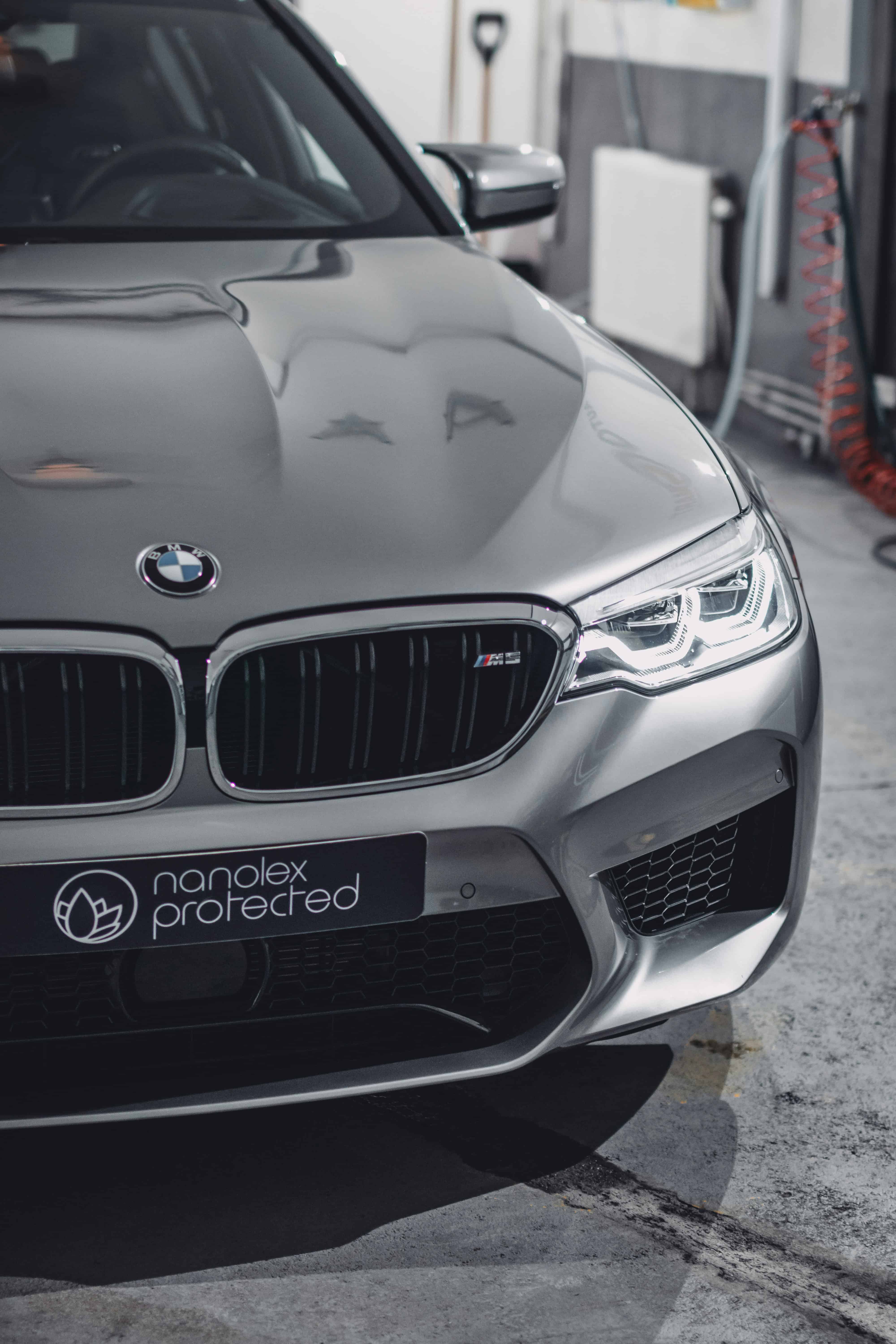 BMW G90 M5 on service lift at Gauteng specialist – annual maintenance costs in SA 2026
